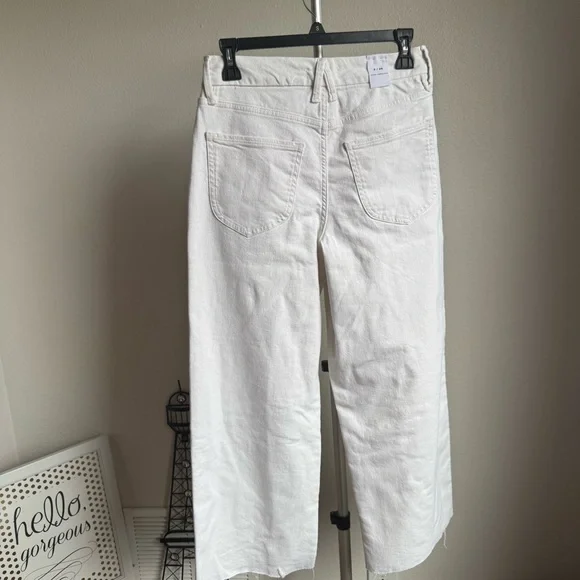 NWT Good American Good Waist Cropped Palazzo Jeans Sz 2/26 - Picture 12 of 12